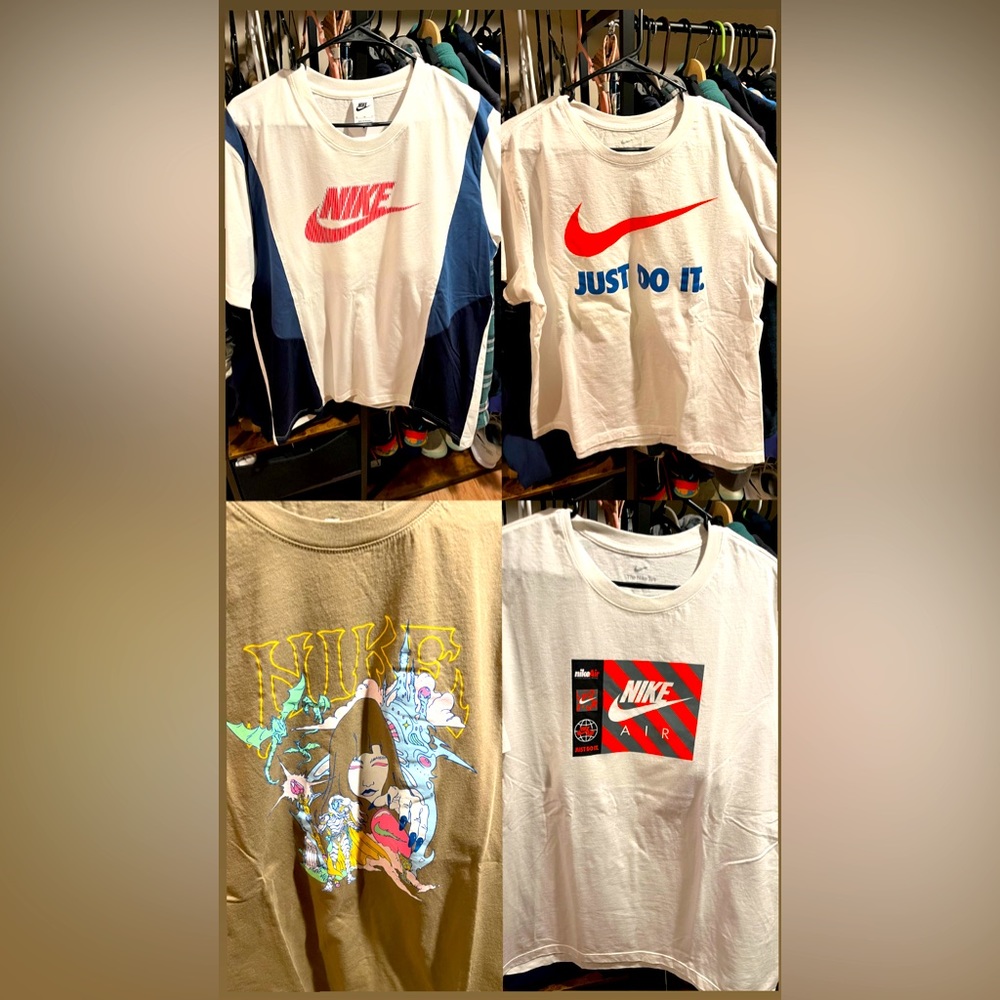 nike- 4 t shirts XL - bundle 20$